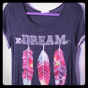 🚫SOLD🚫 Gray lace tee